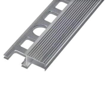 Alumínium Ezüst Elox Lépcső Élvédő &amp;quot;Z&amp;quot; 10mm 2,5m