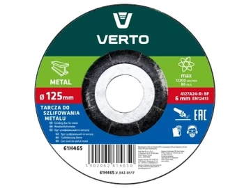 Verto Fém Tisztítókorong 125 x 6mm 61H465
