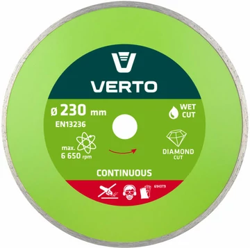 Verto Gyémántvágó Korong Vizes 230mm 61H3T9