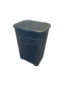 Rattan Hatású Szennyestartó Barna 45L DÜ196
