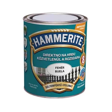 Hammerite Selymefényű Fehér Fémfesték 0,75L