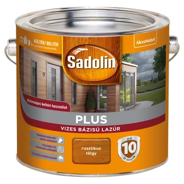 Sadolin Plus Vízbázisú Vastaglazúr Rusztikus Tölgy 2,5L