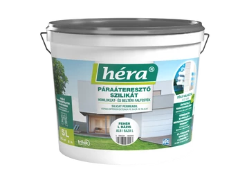 Héra Szilikát Homlokzat És Beltéri Falfesték Fehér &amp;quot;L&amp;quot; 10L