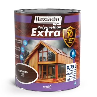Lazurán Aqua Polyuretán Extra Lazúr Mogyoró 1820 0,75L