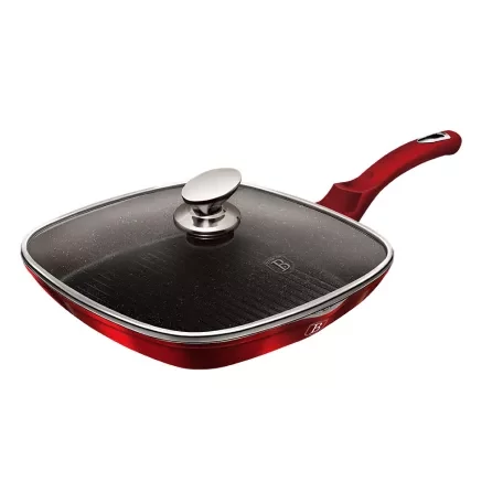 Berlinger Haus Grill Serpenyő Fedővel Burgundy 28cm BH1613N