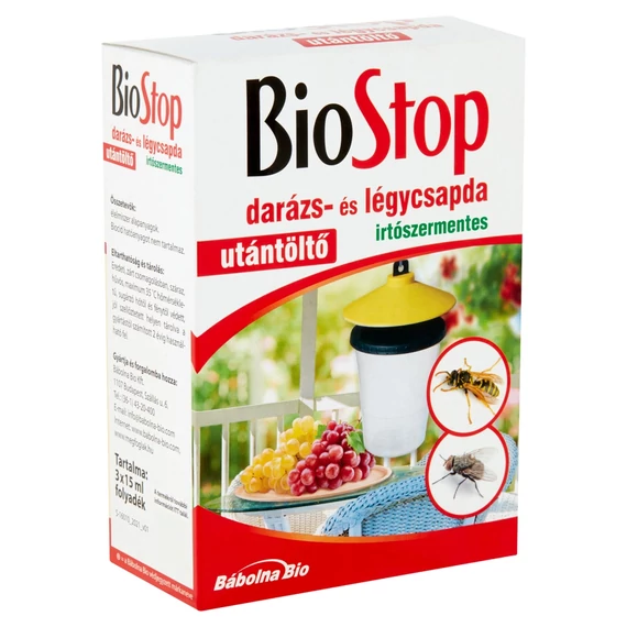 BioStop Darázs- és Légycsapda Utántöltő 3db
