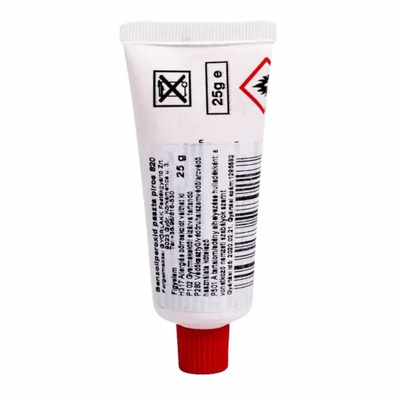 Benzoilperoxid Paszta Piros 820-as 25g