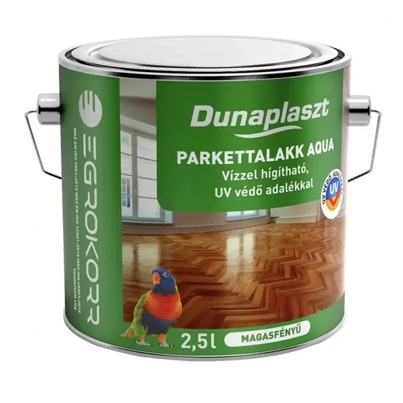 Dunaplaszt Parkettlakk Selyemfényű UV Védő Aqua 2,5L