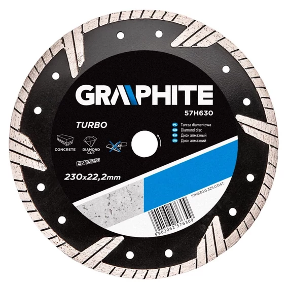 Graphite Gyémántvágó Korong Turbó 230mm 57H630