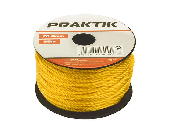 Kőműveszsinór Sárga 1,8mm/50m P247