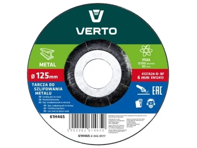 Verto Fém Tisztítókorong 125 x 6mm 61H465