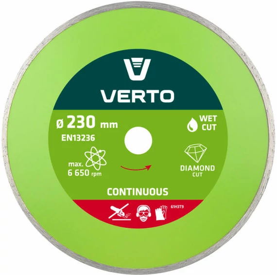 Verto Gyémántvágó Korong Vizes 230mm 61H3T9