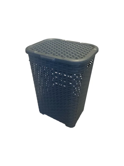 Rattan Hatású Szennyestartó Barna 45L DÜ196