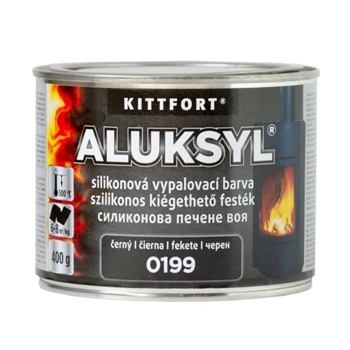 Kittfort Aluksyl Fekete Hőálló Festék 500c 400g