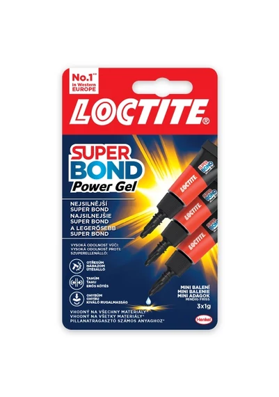 Loctite Super Bond Power Pillanatragasztó Gél 3 x 1g