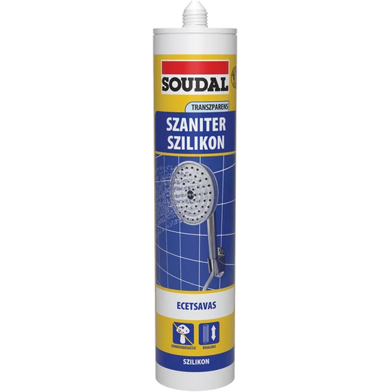 Soudal Szaniter Szilikon Transzparens