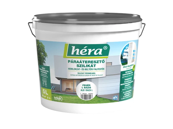 Héra Szilikát Homlokzat És Beltéri Falfesték Fehér "L" 10L