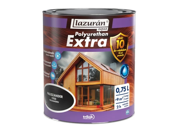 Lazurán Aqua Polyuretán Extra Lazúr Paliszander 1950 0,75L