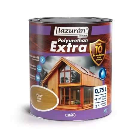 Lazurán Aqua Polyuretán Extra Lazúr Tölgy 1440 0,75L