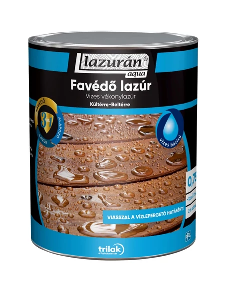 Lazurán Aqua 3in1 Favédő Lazúr