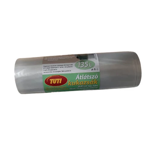 Tuti Szemeteszsák Átlátszó Extra 135L 10db PD79