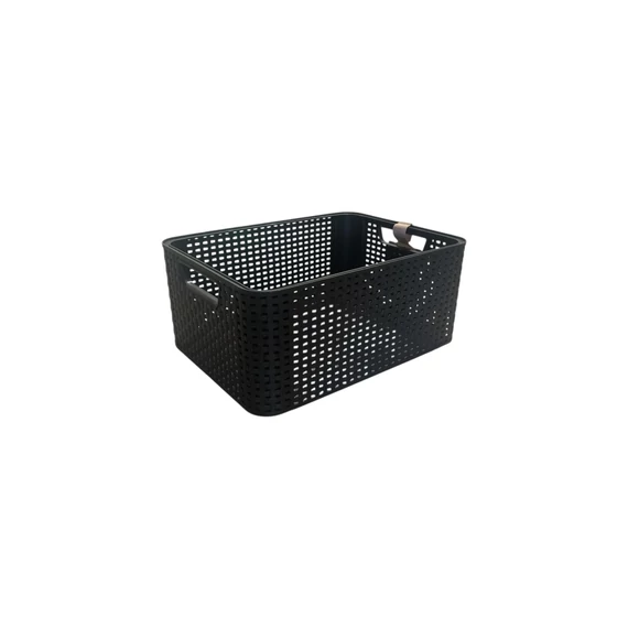 Curver Rattan Kosár Sötétszürke &quot;M&quot; CU685