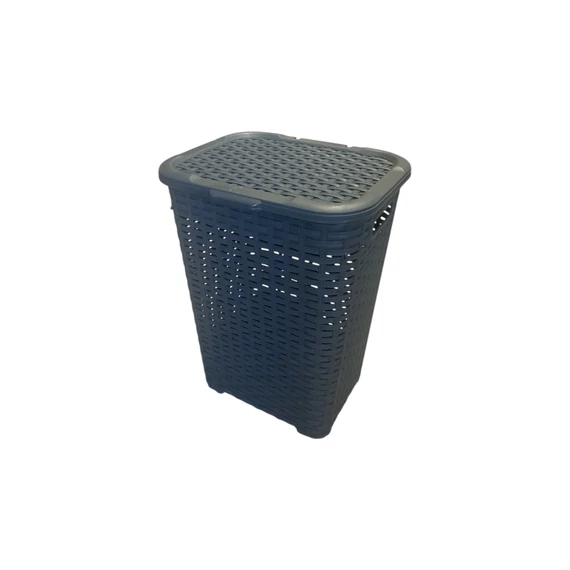 Rattan Hatású Szennyestartó Barna 45L DÜ196