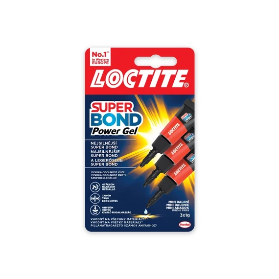 Loctite Super Bond Power Pillanatragasztó Gél 3 x 1g