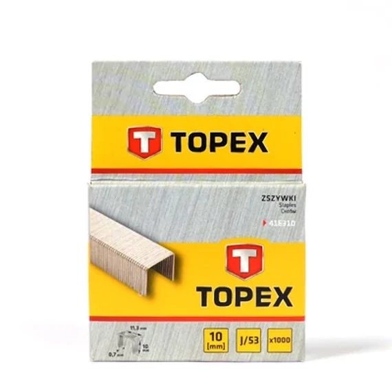 Topex Tűzőkapocs 10mm 1000db 41E310
