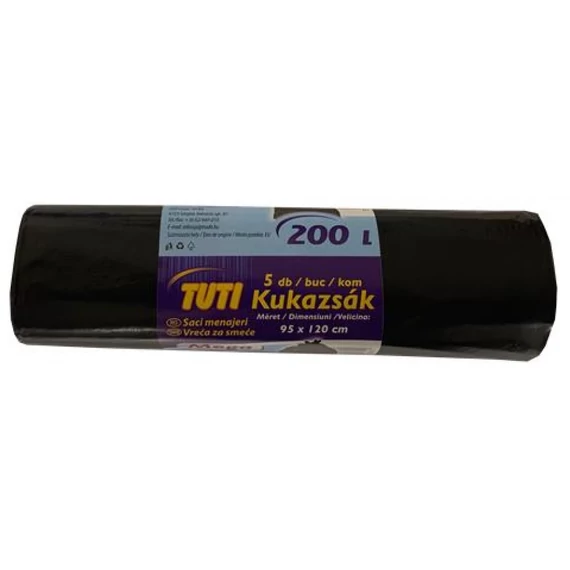 Tuti Szemeteszsák Mega 200L 5db PD58