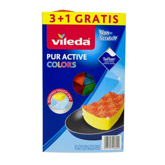 Vileda Pur Active Mosogatószivacs 3+1db FH192