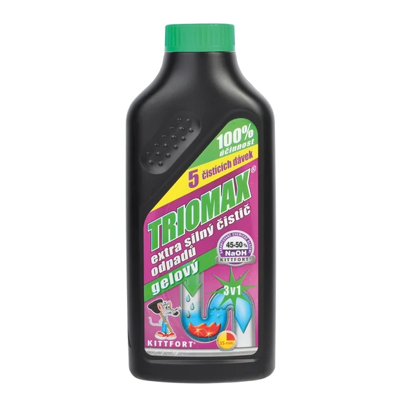 Kittfort Triomax Lefolyótisztító Gél 500g