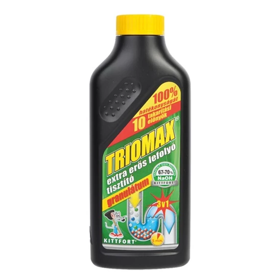 Kittfort Triomax Lefolyótisztító Granulátum 500g